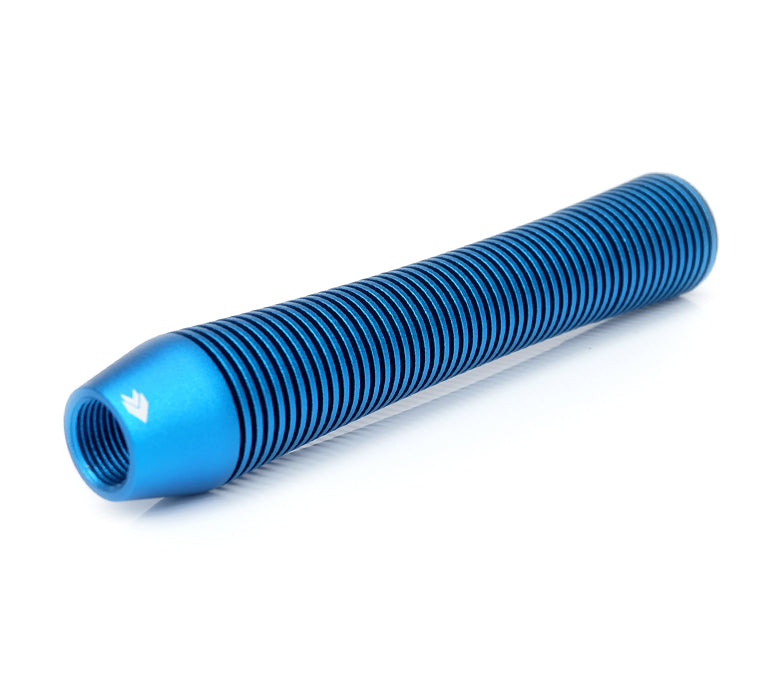 NRG Shift Knob Heat Sink Curved Long Blue - 0