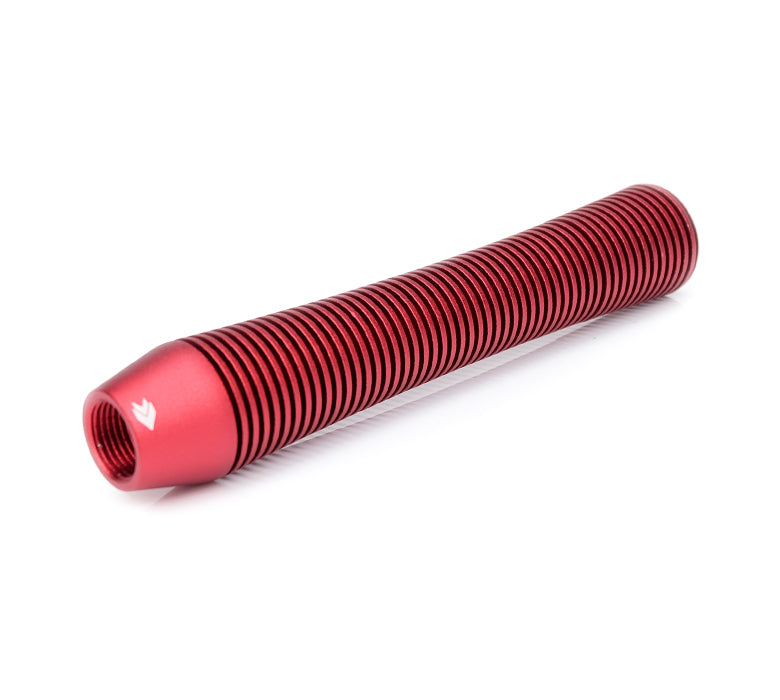 NRG Shift Knob Heat Sink Curved Long Red - 0