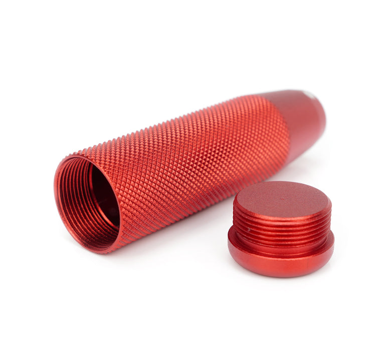 NRG Shift Knob Knurl Hidden Gem Short Red - 0