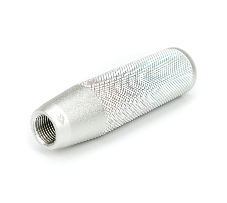 NRG Shift Knob Knurl Hidden Gem Short Silver