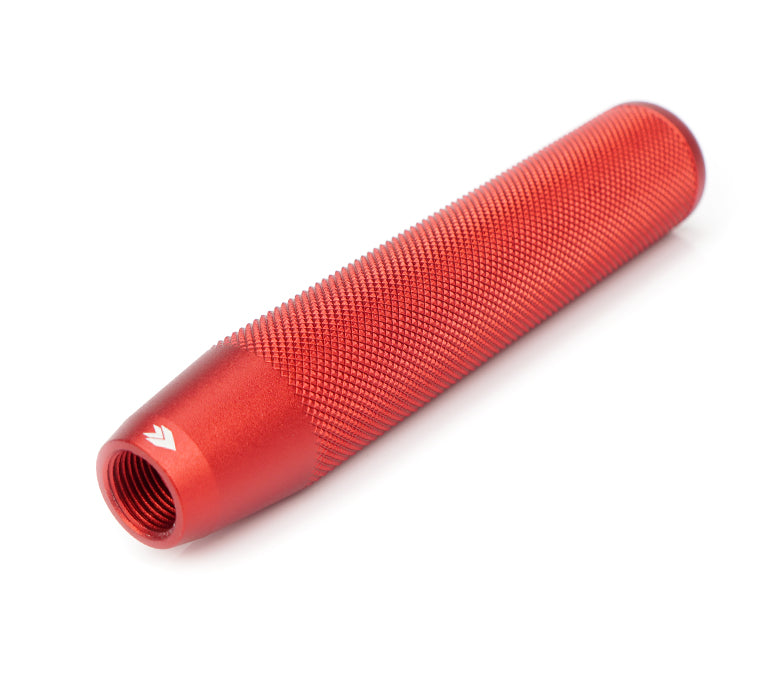 NRG Shift Knob Knurl Hidden Gem Long Red