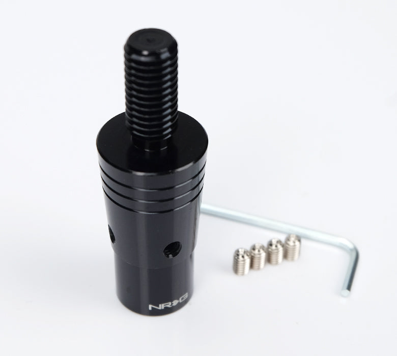 NRG 14mm Euro Aluminum Adapter w/ M10x1.5 Thread Pitch - Black