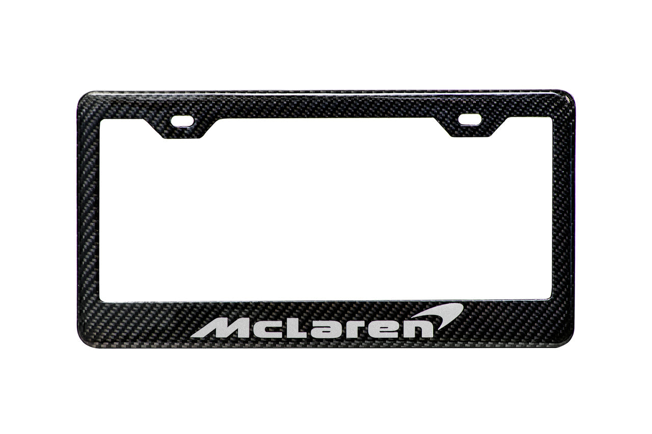 Carbon Fiber McLaren License Plate Frames