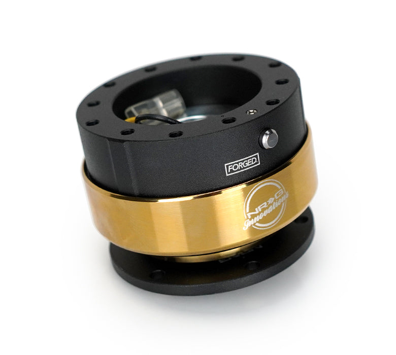 NRG Quick Release Gen 2.0 - Black Body / Chrome Gold Ring