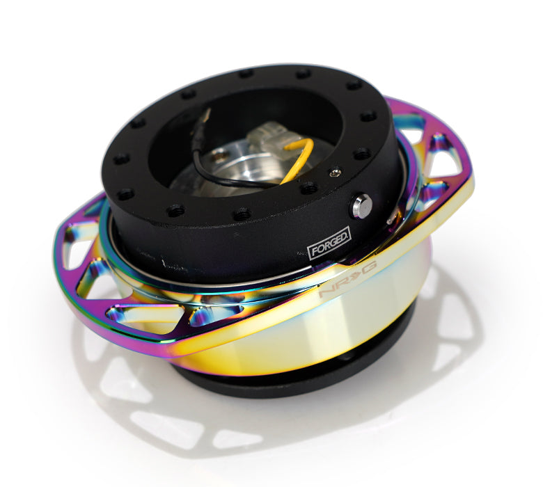 NRG Quick Release Kit Gen 257 - Black Body / Neochrome Cutout Ring