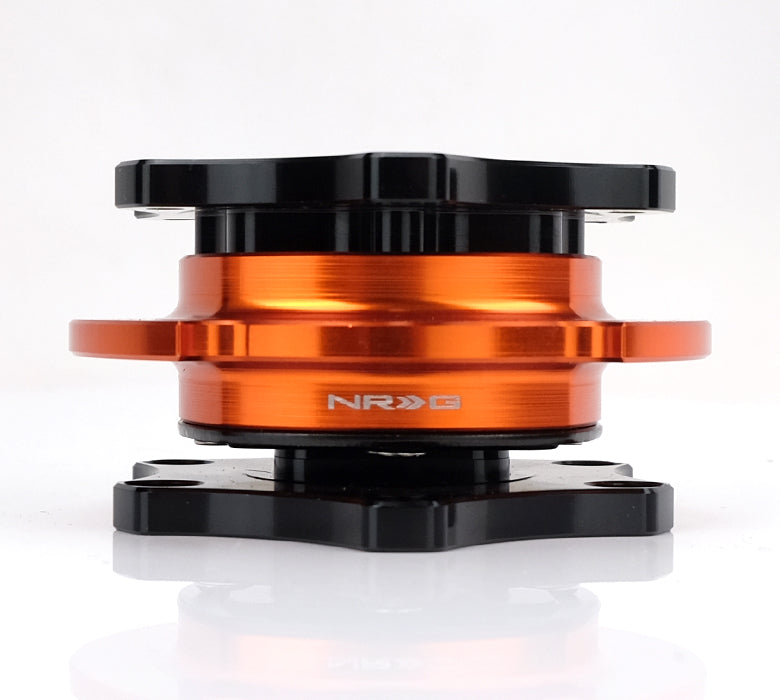 NRG Quick Release - Black Shinny Body / Orange Shinny Ring SFI SPEC 42.1