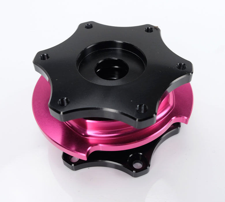 NRG Quick Release Gen 2.0 - Black Shinny Body / Pink Shinny Ring SFI Spec 42.1