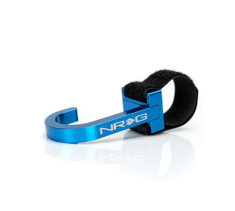 NRG Steering Wheel Hook CNC Aluminum w/ Laser Logo - Blue