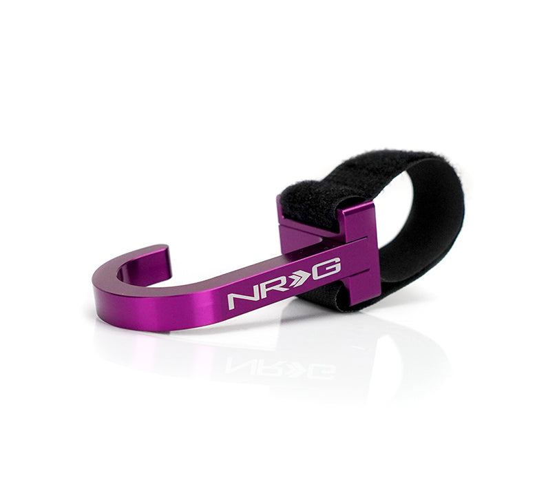 NRG Steering Wheel Hook CNC Aluminum w/ Laser Logo - Purple