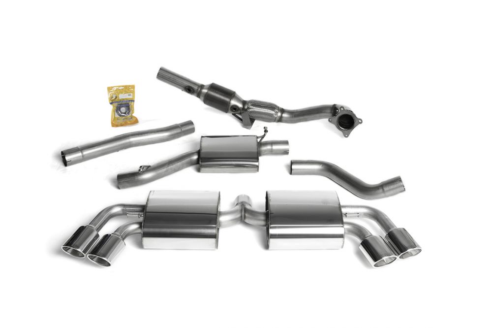 Milltek Turbo Back System w/Sport Catalytic Converter - MK2 TTS quattro