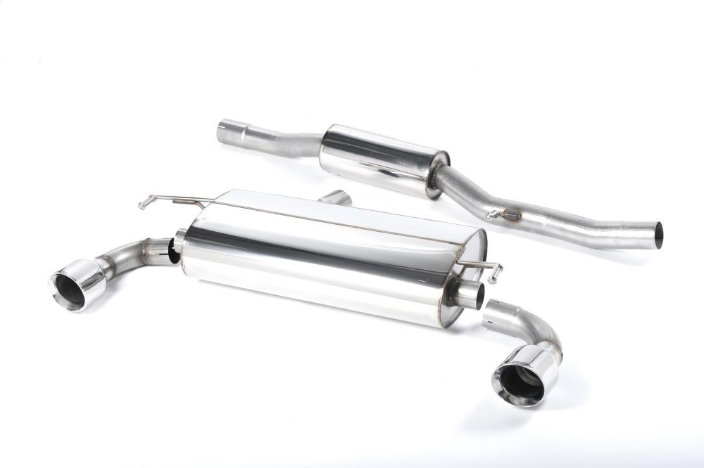 Milltek Resonated Cat Back Exhaust - GT100 Tips - MK4 Golf R32