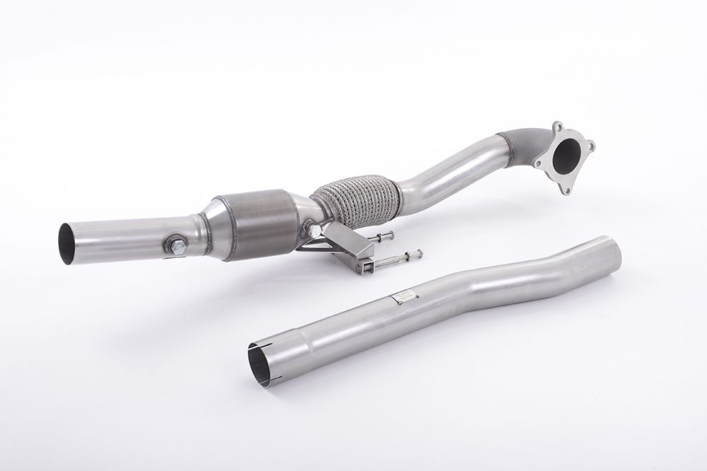 Milltek Downpipe w/Hi-Flow Sport Cat - To Fit Milltek 3" Exhaust - MK6 Golf R