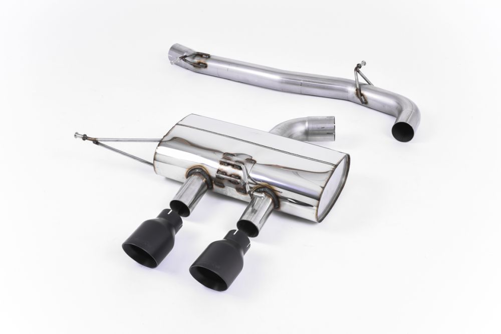 Milltek 3" Race Non Resonated Cat Back Exhaust - Cerakote Black - MK6 Golf R