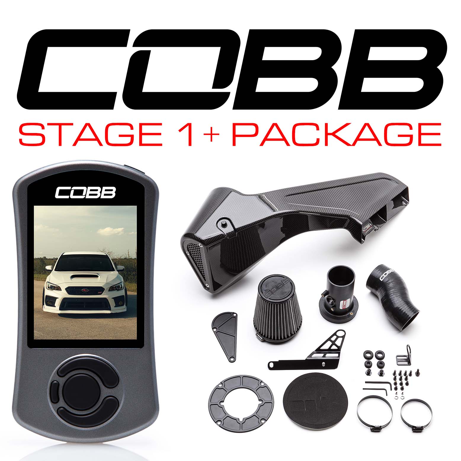 SUBARU STAGE 1+ REDLINE CARBON FIBER POWER PACKAGE STI 2015-2021, TYPE RA 2018