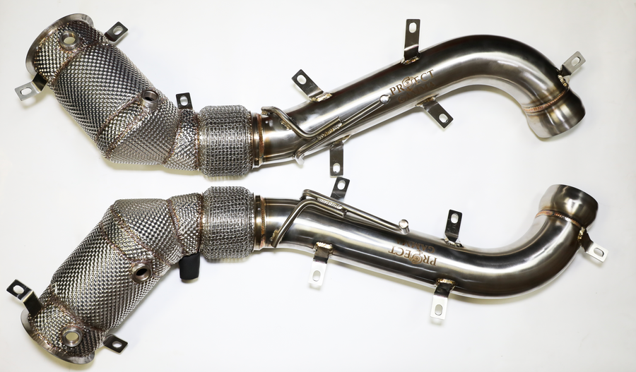 MCLAREN 600LT 650S STAINLESS STEEL DOWNPIPES