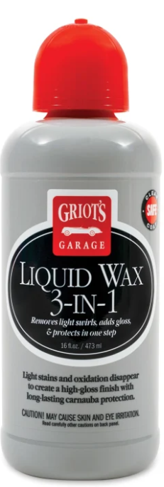 Griots Garage Liquid Wax 3-in-1 - 16oz (Comes in Case of 12 Units)