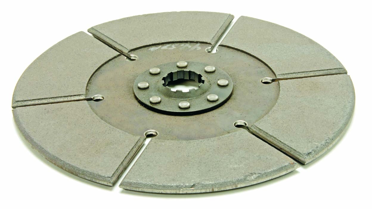 McLeod Disc Sintered Iron 8in x 1X23 Metric Spline Sld Hub 8 Riv .250 Thick (Special Order)