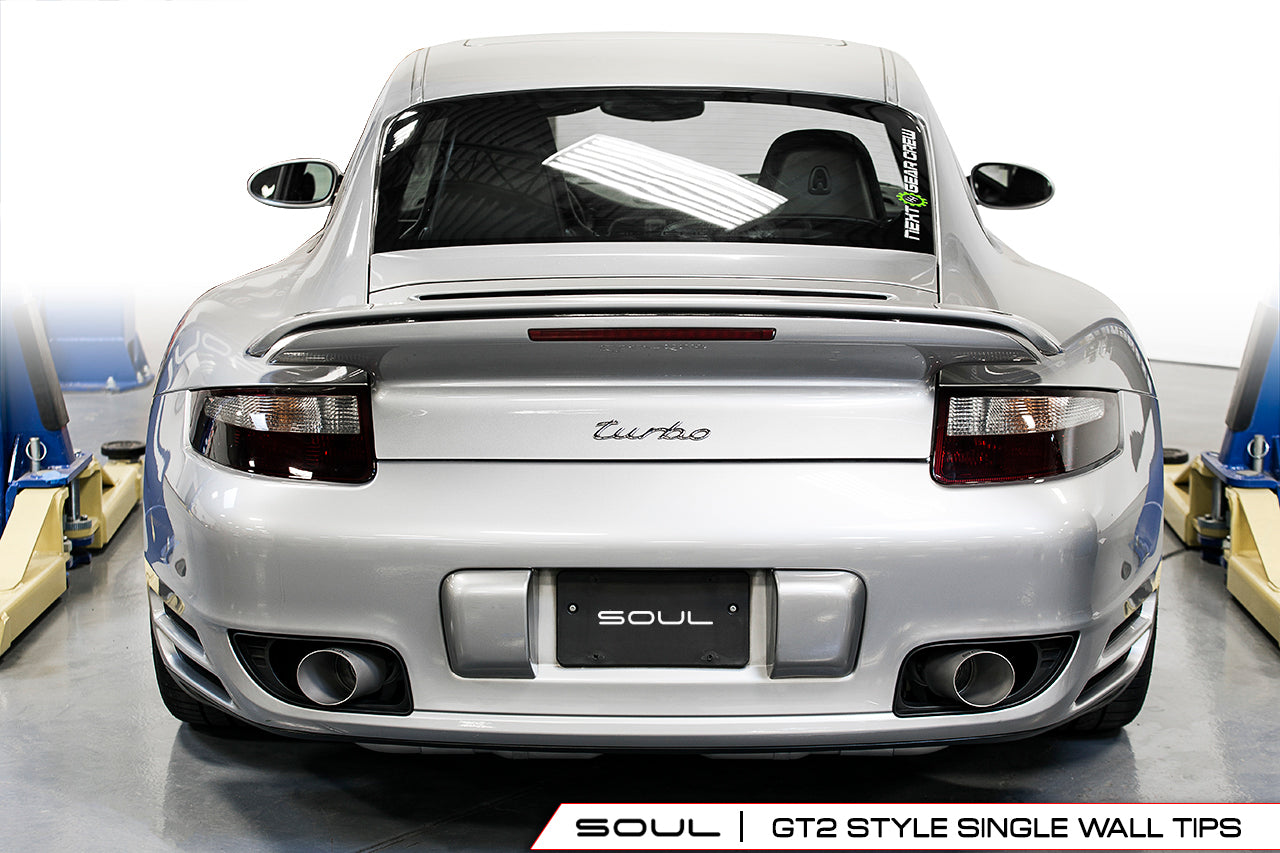 Porsche 997.1 Turbo GT2 Style Bolt On Exhaust Tips