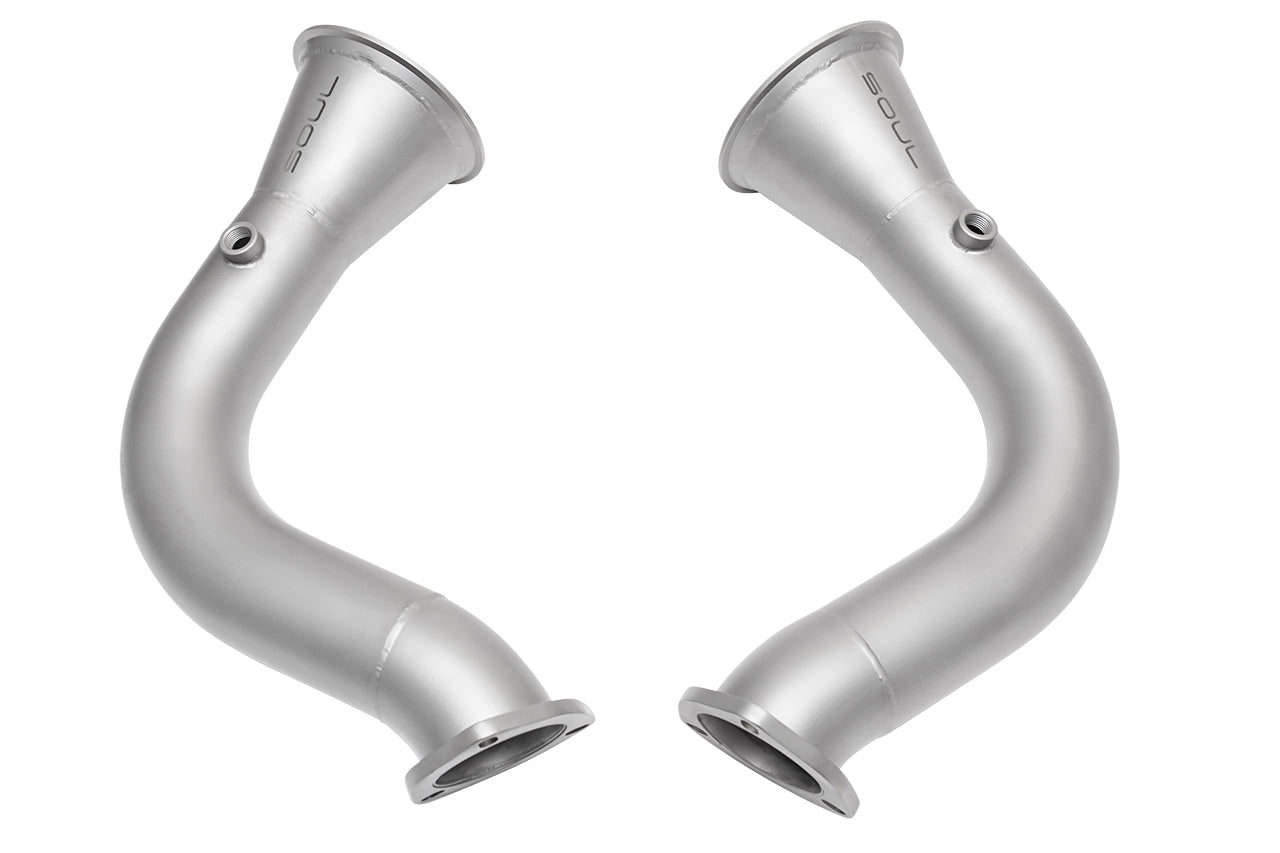 Porsche 2019+ Cayenne 4.0L TT Cat Bypass Pipes - 0