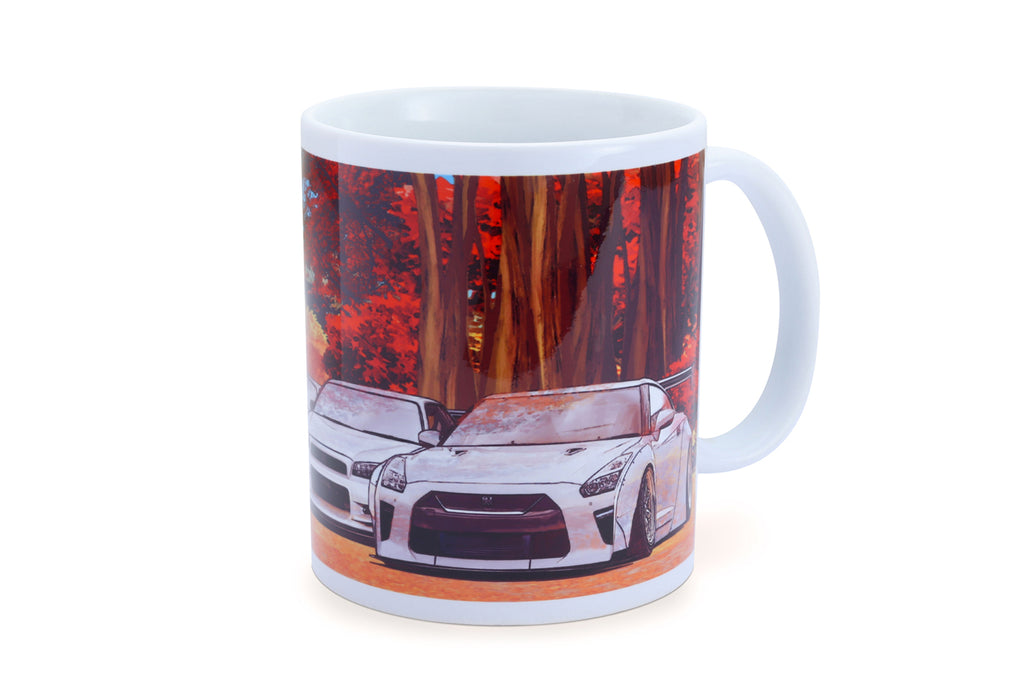 TOMEI MUG WHITE GT-R AUTUMN NAGANO FOREST