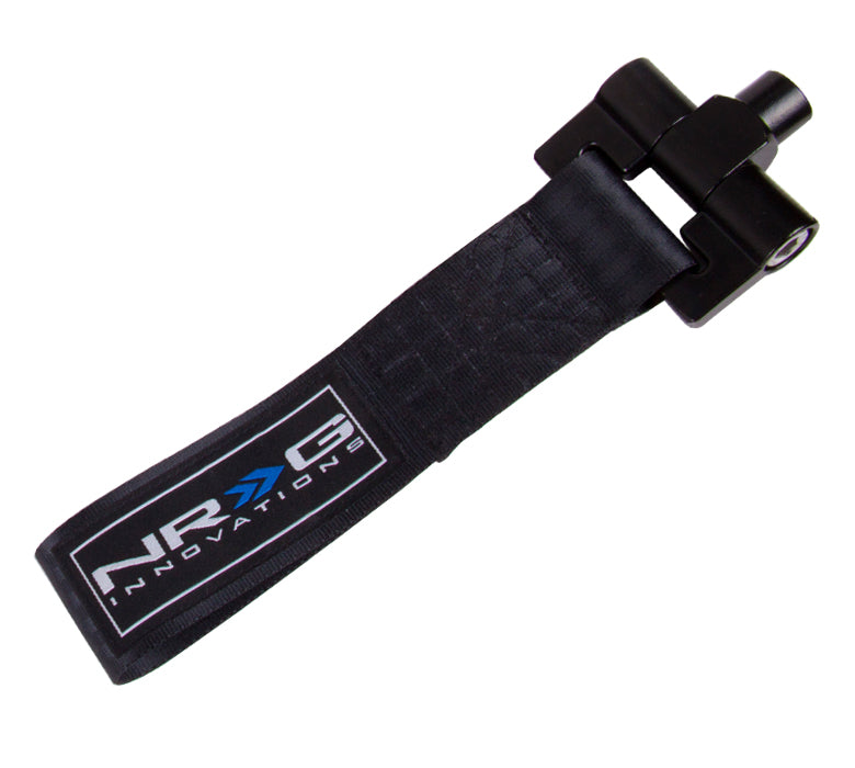 NRG Bolt-In Tow Strap Black - Subaru WRX / STi 02-07 (5000lb. Limit)