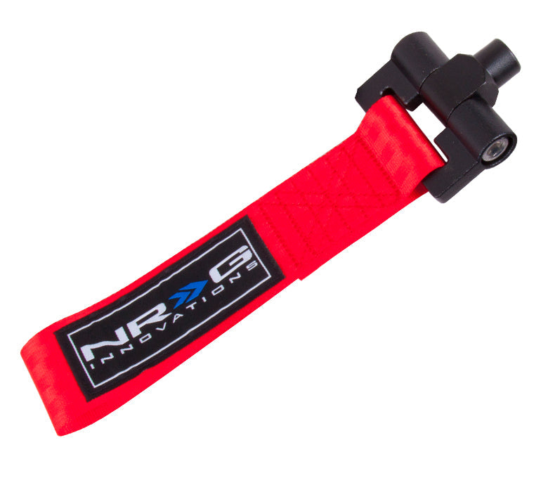 NRG Bolt-In Tow Strap Red - Honda FIT/Jazz 08+ (5000lb. Limit)