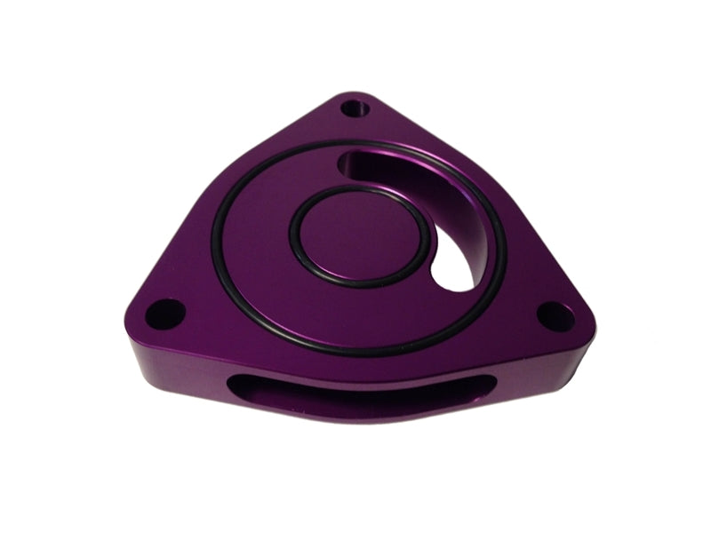 Torque Solution Blow Off BOV Sound Plate (Purple): Plymouth GT Cruiser 03-07