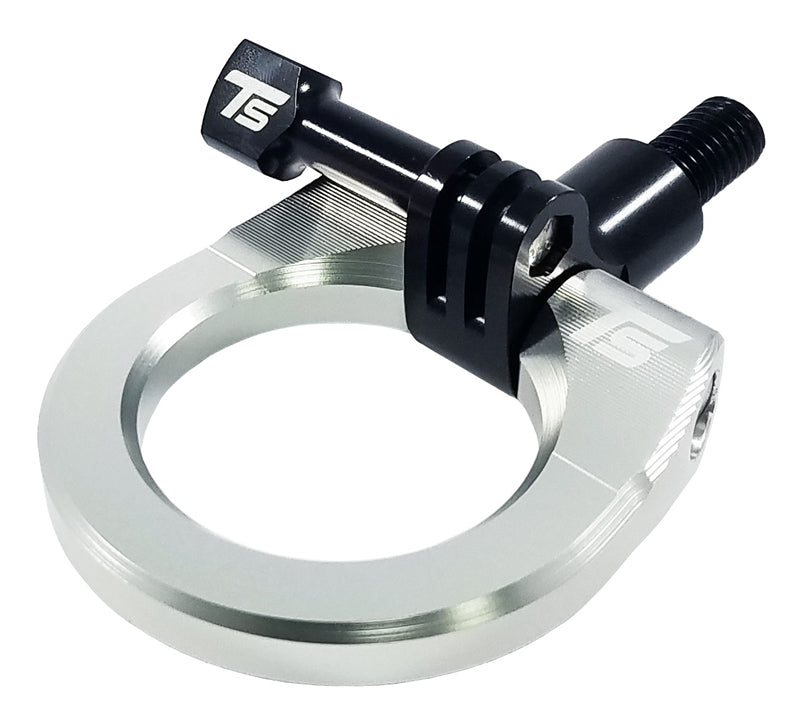 Torque Solution Billet Go Pro Mount Tow Hook Ring: Silver