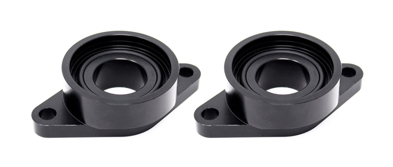 Torque Solution Billet Stock to HKS Blowoff Valve Adapter: Nissan GTR R35 All - Black