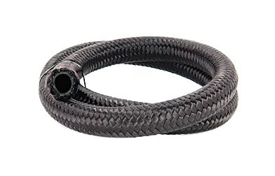 Torque Solution Nylon Braided Rubber Hose -6AN 2ft (0.34in ID)