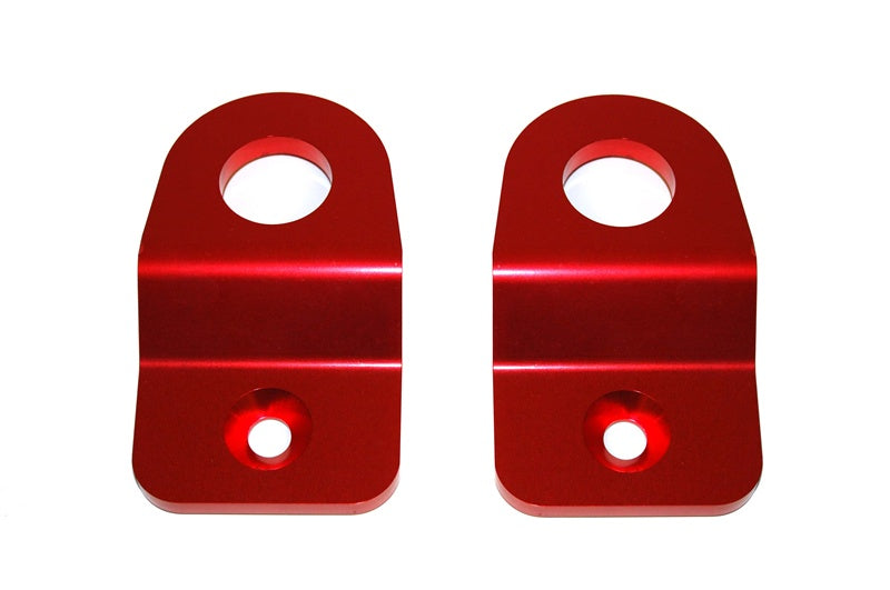 Torque Solution Red Radiator Stay Bracket: 08-11 Subaru Impreza/08-13 WRX/STi/05-09 Legacy