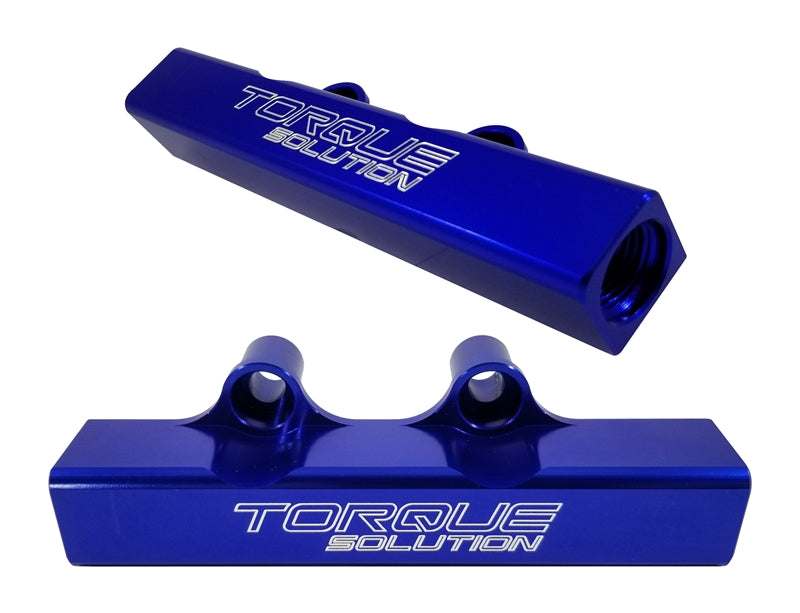 Torque Solution Top Feed Fuel Rails (Blue): Subaru WRX 02-14, STI 07-18, LGT 07-12, FXT 06-13