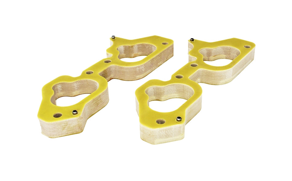 Torque Solution Phenolic Thermal Intake Spacers: 19mm for Subaru EJ Engines w/ TGV Housings