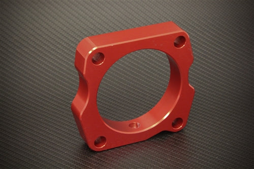 Torque Solution Throttle Body Spacer (Red): Acura TSX V6 2010+