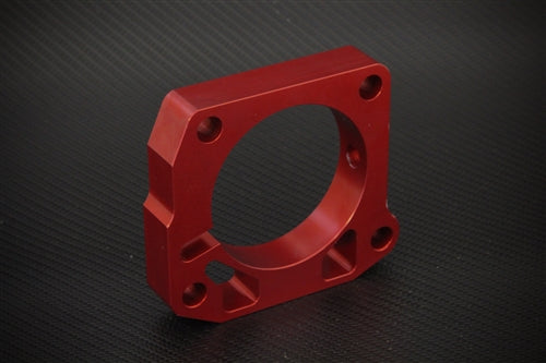 Torque Solution Throttle Body Spacer (Red): Honda Civic Si 1999-2000