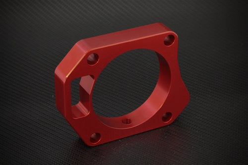 Torque Solution Throttle Body Spacer (Red): Honda Civic Si 2006-2011 70mm