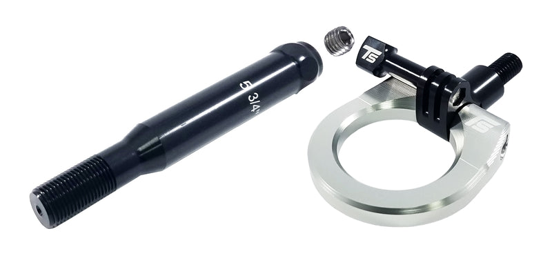 Torque Solution Billet Front Tow Hook W/ Go Pro Mount (Silver): Subaru WRX / STI 2015+