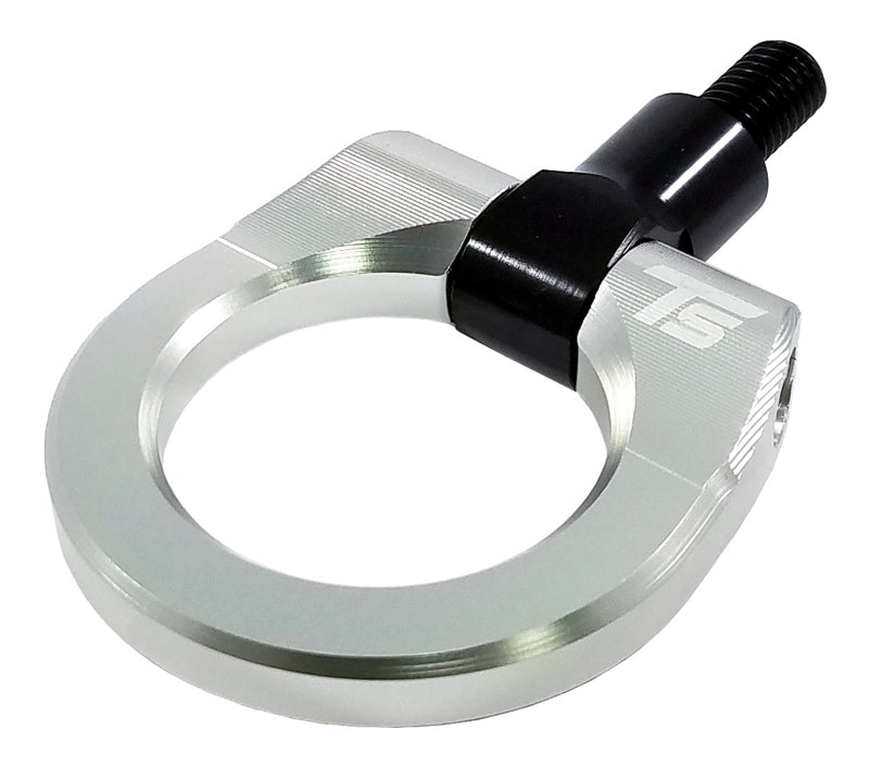 Torque Solution Billet Tow Hook Tug Ring: Silver