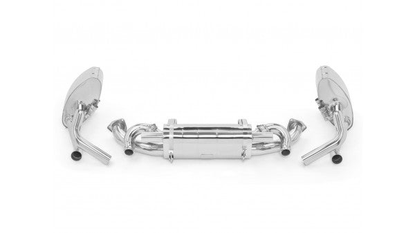 TUBI 991.1 CARRERA S SIDE AND CENTRAL MUFFLERS KIT W VALVE