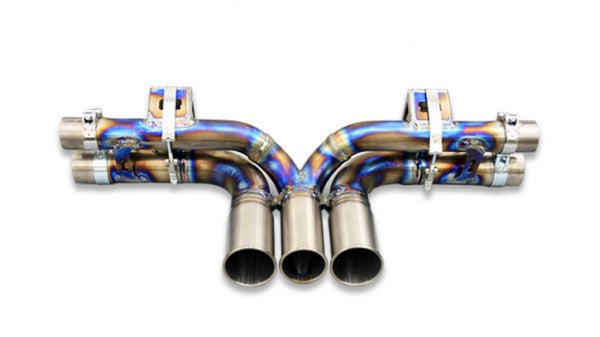 TUBI 991 GT3 CENTRAL STRAIGHT PIPES TITANIUM EXHAUST w 3 END TIPS