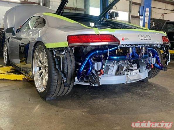 VR Performance Audi R8 2020+ Blue Titanium Exhaust System