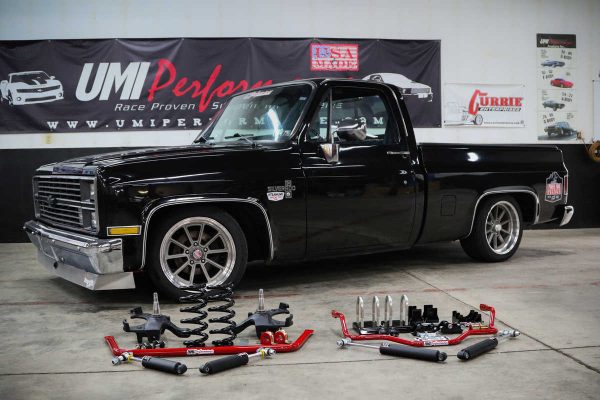 UMI Performance 73-87 GM C10 Handling and Lowering Kit Stage 2 4.5inF/6inR UMI Shocks - Red - 0