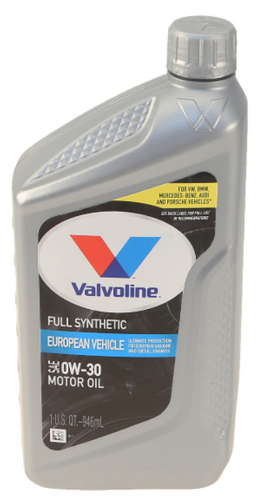 Valvoline European Vehicle Motor Oil 0W30 Full Synthetic European Formula 1 qt