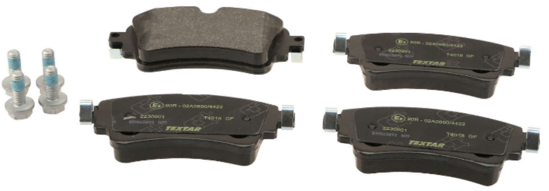 Audi Brake Pad Set - Textar Audi VW 8W0698451R