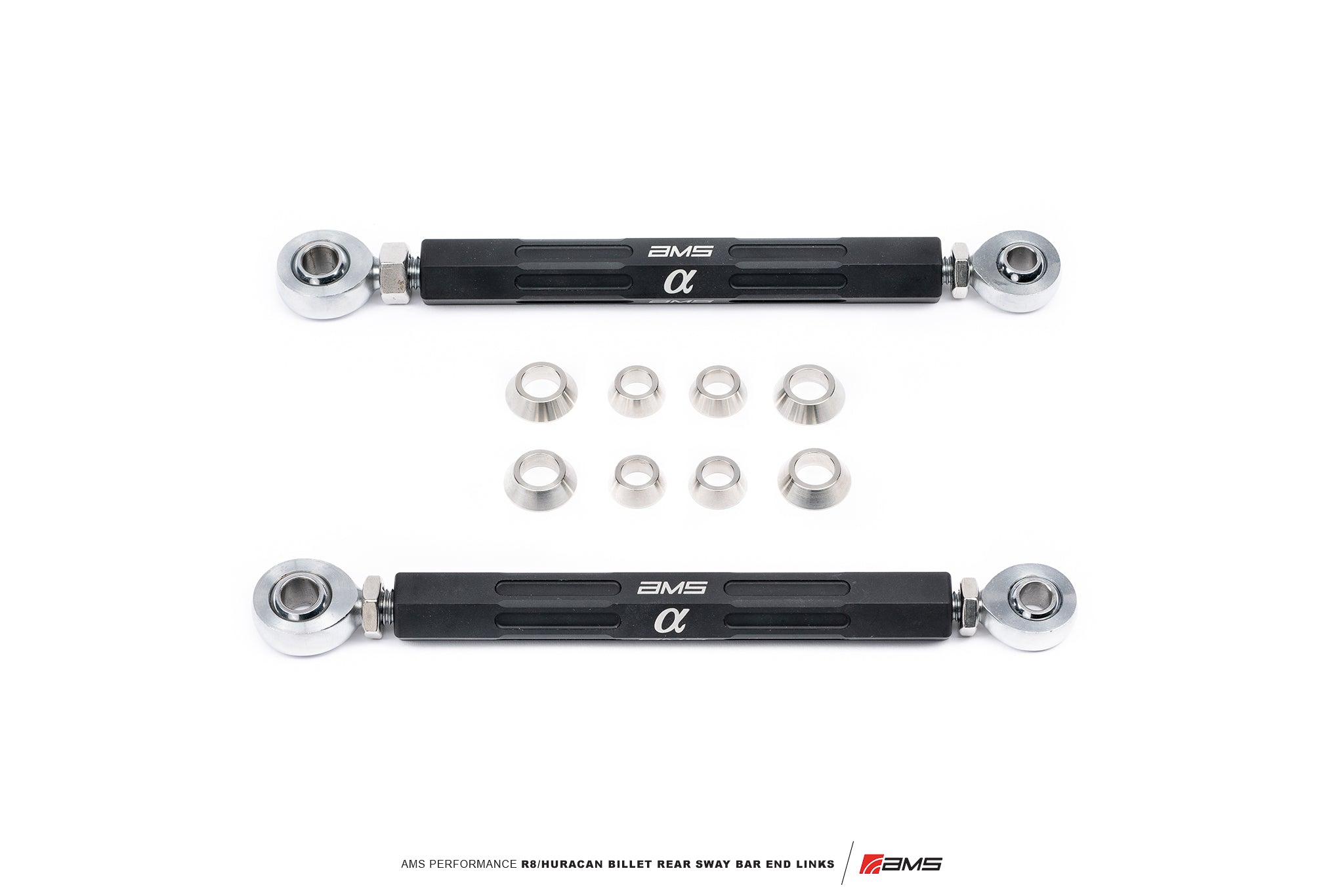 AMS PERFORMANCE R8/HURACAN BILLET REAR SWAY BAR END LINKS