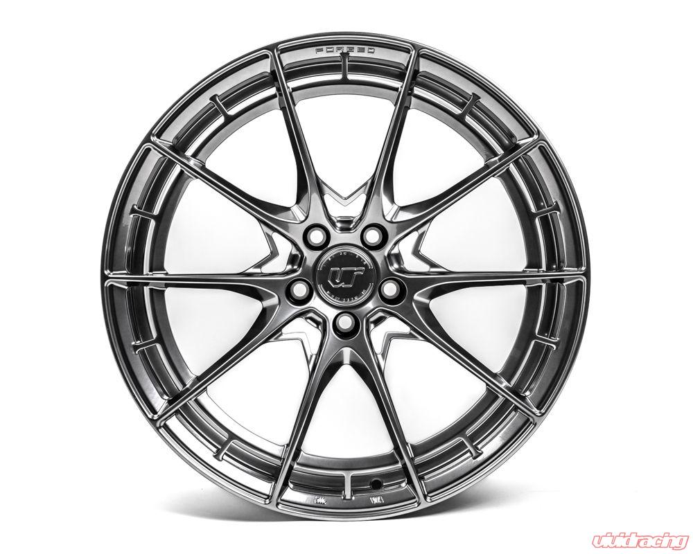 VR Forged D03-R Wheel Package Infiniti G37 19x9.5 19x10.5 Hyper Black - 0