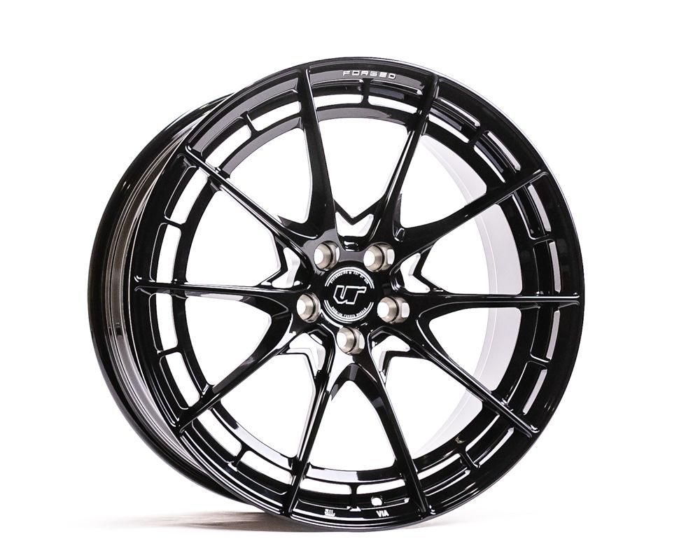 VR Forged D03-R Wheel Package Tesla Model S Plaid 21x9.5 21x10.5 Gloss Black