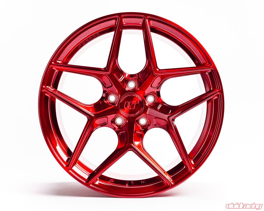 VR Forged D04 Wheel Package Porsche 997 Carrera 19x8.5 19x11 Brushed Red - 0