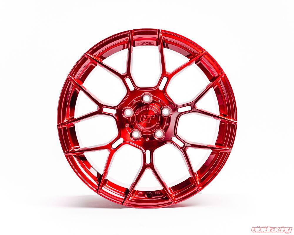 VR Forged D09 Wheel Package Subaru WRX STI 18x9.5 Brushed Red - 0