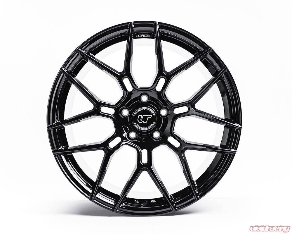 VR Forged D09 Wheel Package Corvette C6 C7 Z06 19x10 20x12.5 Gloss Black - 0